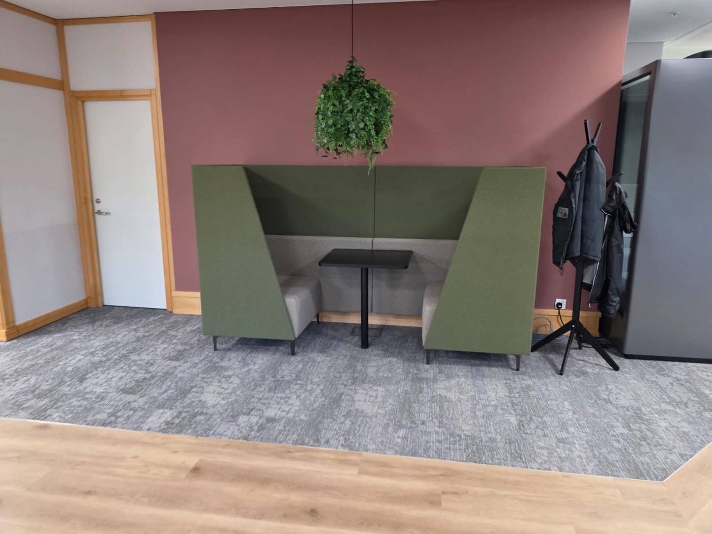 Breakout booth in the staff area