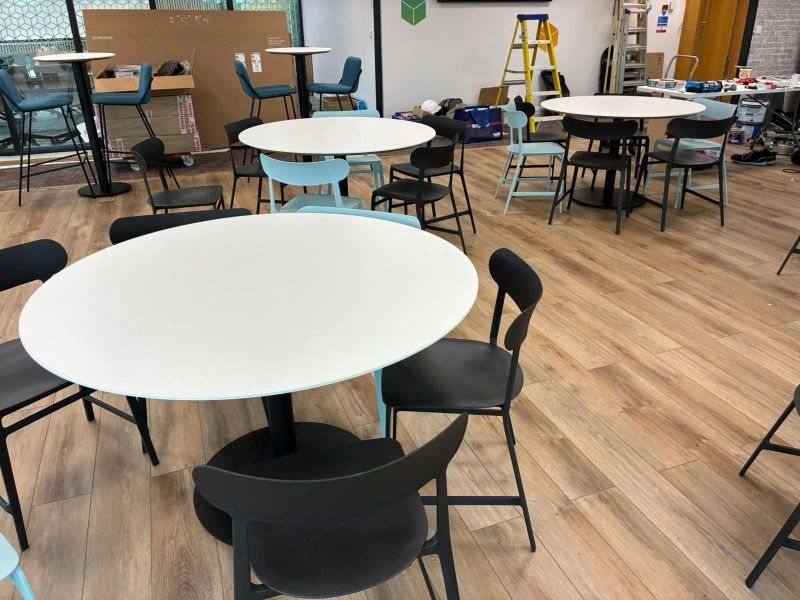 Breakout tables and seating