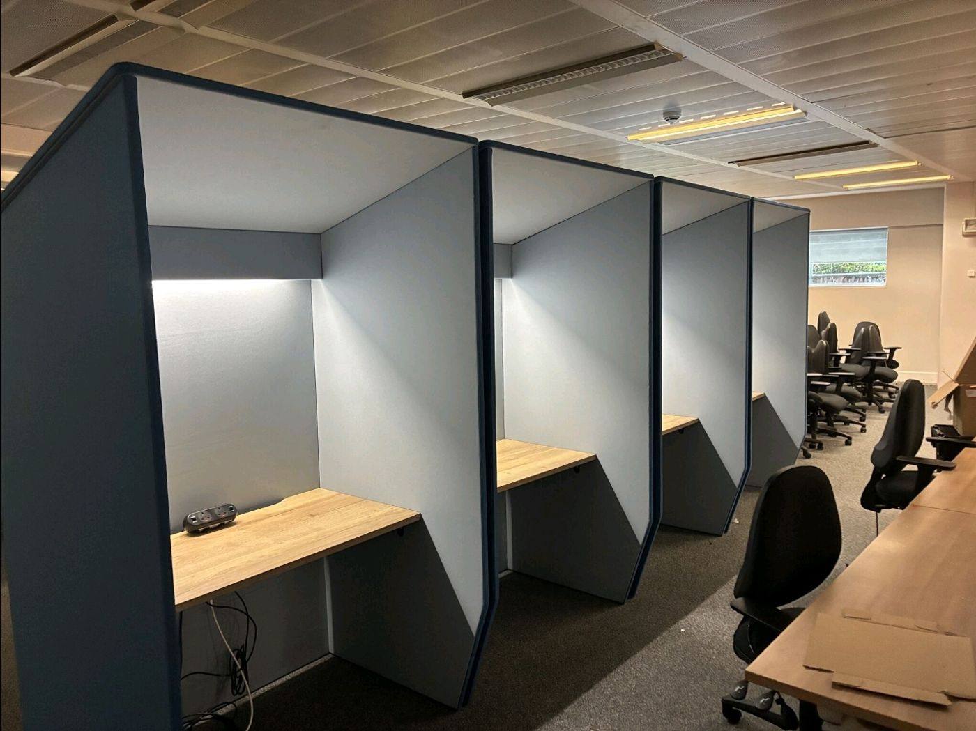 Study booths installed
